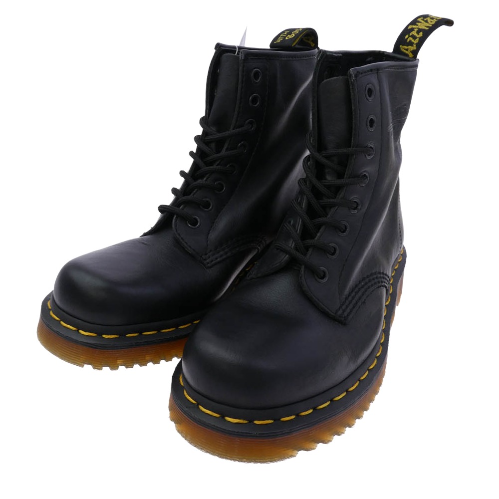 Dr.Martens 御医者さんマーチン 1460 NAPPA ナッパレザー 8 大広間 ブーツ 黒いこと系 黄色系 US7 【御前上等美品】 メンズ【中古】