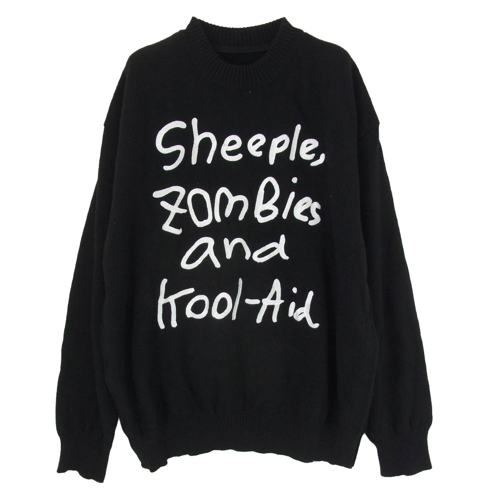 Sacai サカイ 22AW 22-0443S MADSAKI Embroidery Knit Pullover マサキ エンブロイダリー プルオーバー ニット セーター ブラック系 3 メンズ【古着】【中古】|ブランド古着 ライフ店