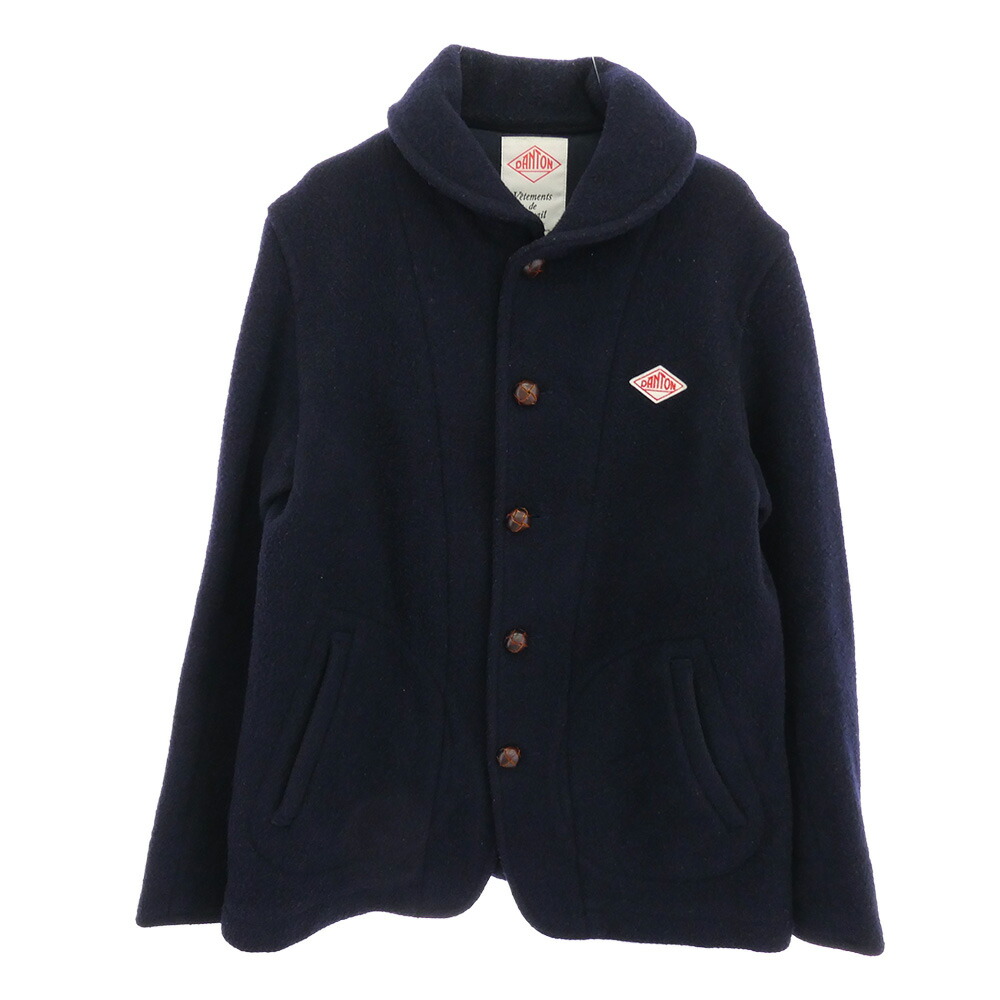 ⭐️美品 ダントン ウールモッサ 丸襟 ジャケット　 サイズ42 ネイビー 紺 5k15115kn0003mab2-1.jpg