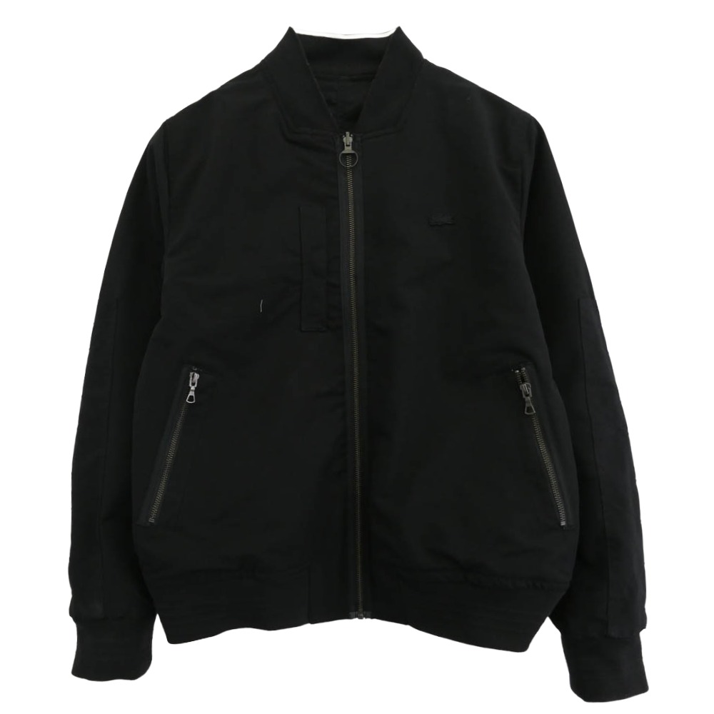 LACOSTE ラコステ BH3330-99 リバーシブル ボンバー ジャケット ブラック ブラック系 グレー系 FR50 メンズ【古着】【中古】