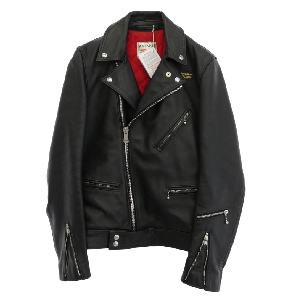 d*」様 美品 ルイスレザー 551T ドミネーター タイトフィット シープ 黒 快適ファッション - ルイスレザードミネーター551Tタイトフィット38