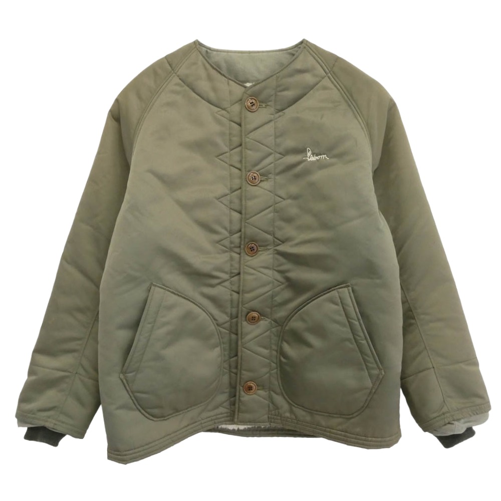 Psicom サイコム DSE Nylon jacket 内ボア ナイロン ジャケット カーキ系 M メンズ【古着】【中古】