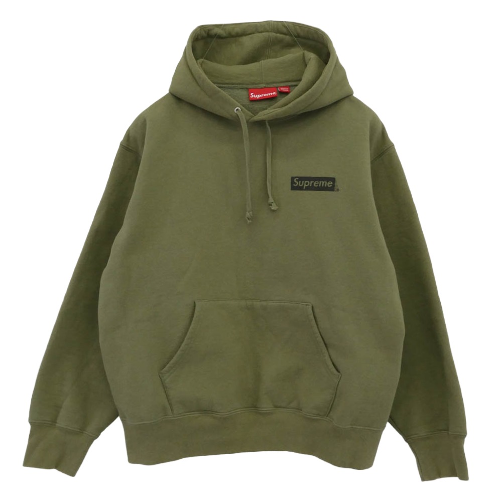 Supreme シュプリーム 23AW Catwoman Hooded Sweatshirt  キャットウーマン 刷り上げる フーデッド トレーナー ティーシャツ パーカー カーキ系 マルチ色つや系 M  メンズ【古着】【中古】