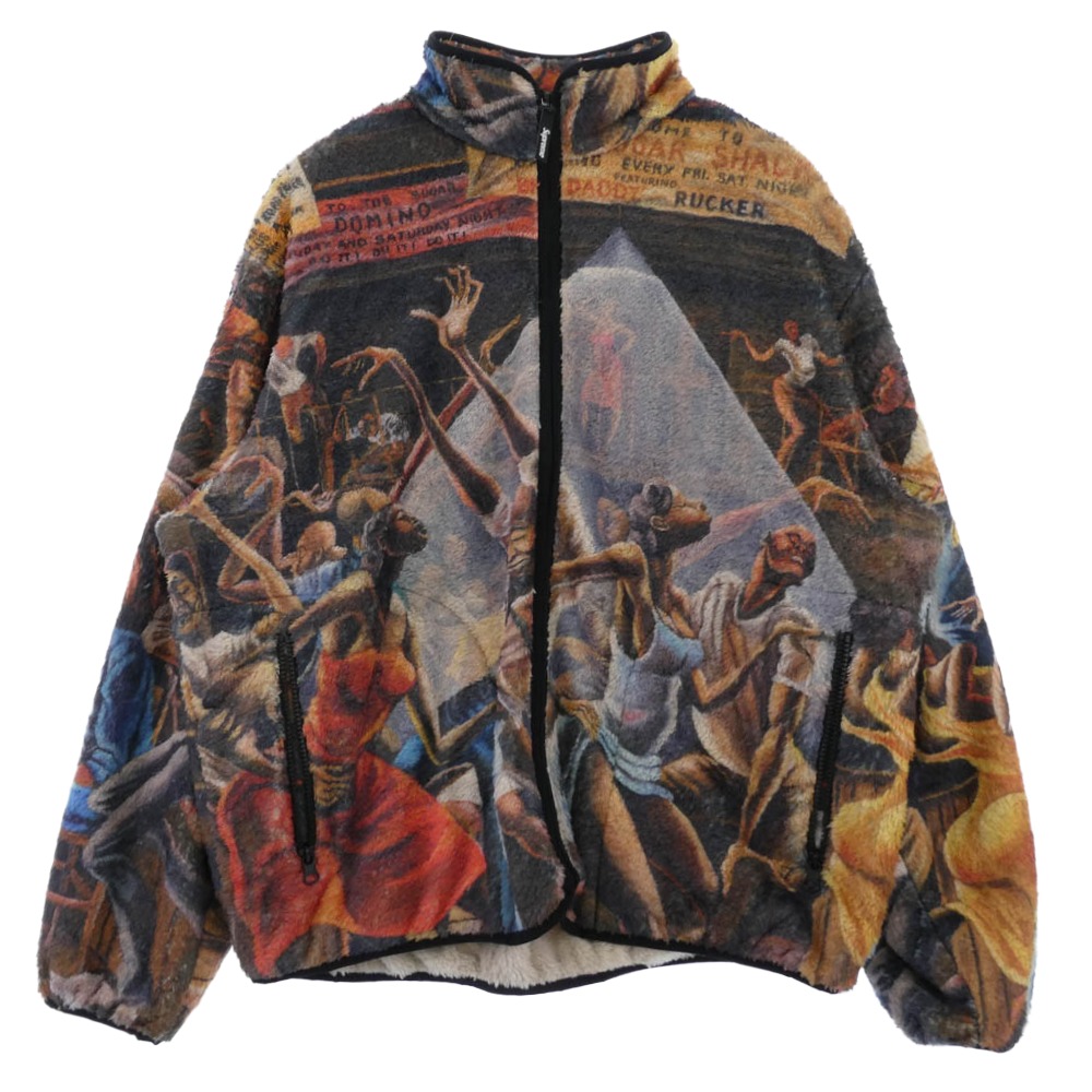 Supreme シュプリーム 25SS x Ernie Barnes Fleece Jacket アーニー バーンズ フリースジャケット マルチカラー系 L 【極上美品】 メンズ【古着】【中古】