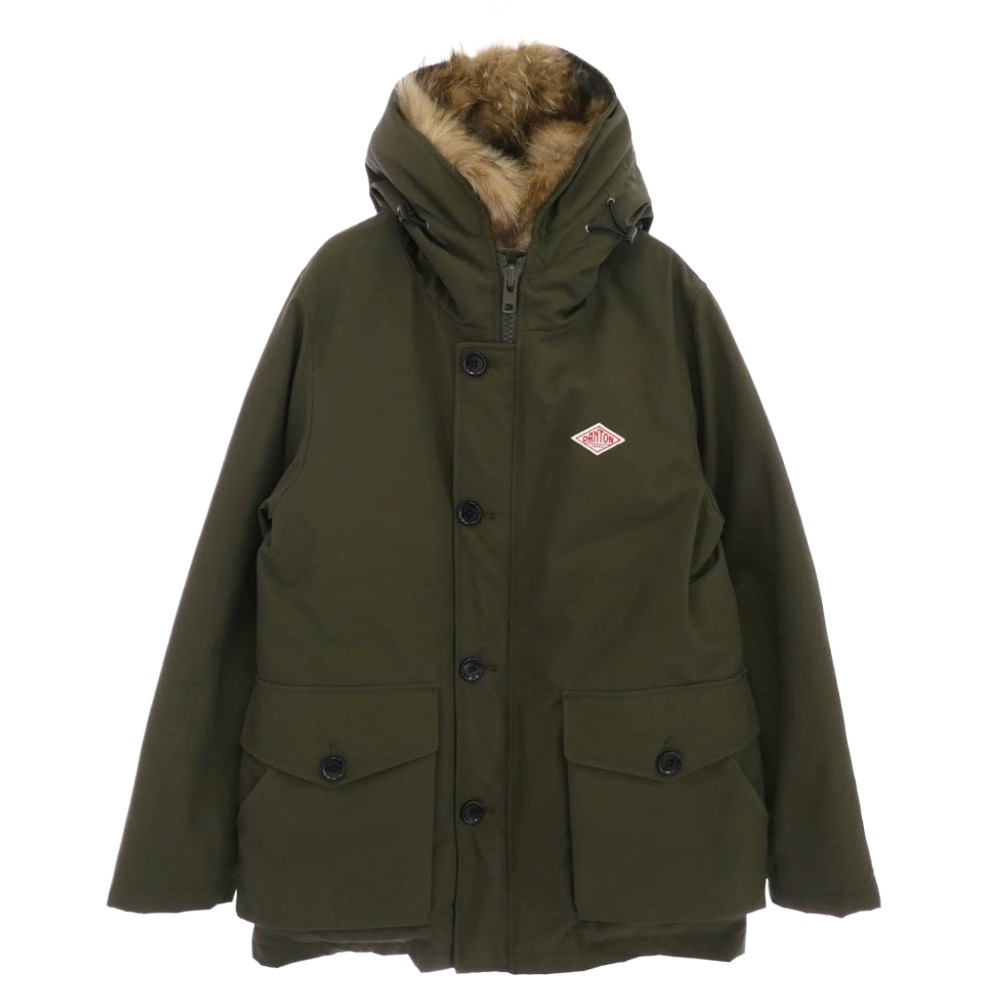 DANTON ダントン オリーブ モッズコート ファー付き 中古 DANTON ダントン オリーブ モッズコート ファー付き 中古 DANTON