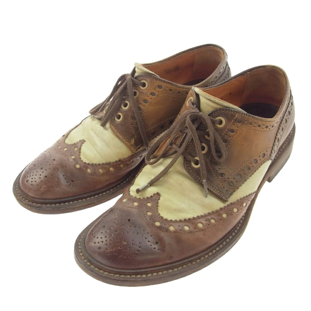 楽天市場】Santoni サントーニ セミブローグ レザーシューズ 8.5