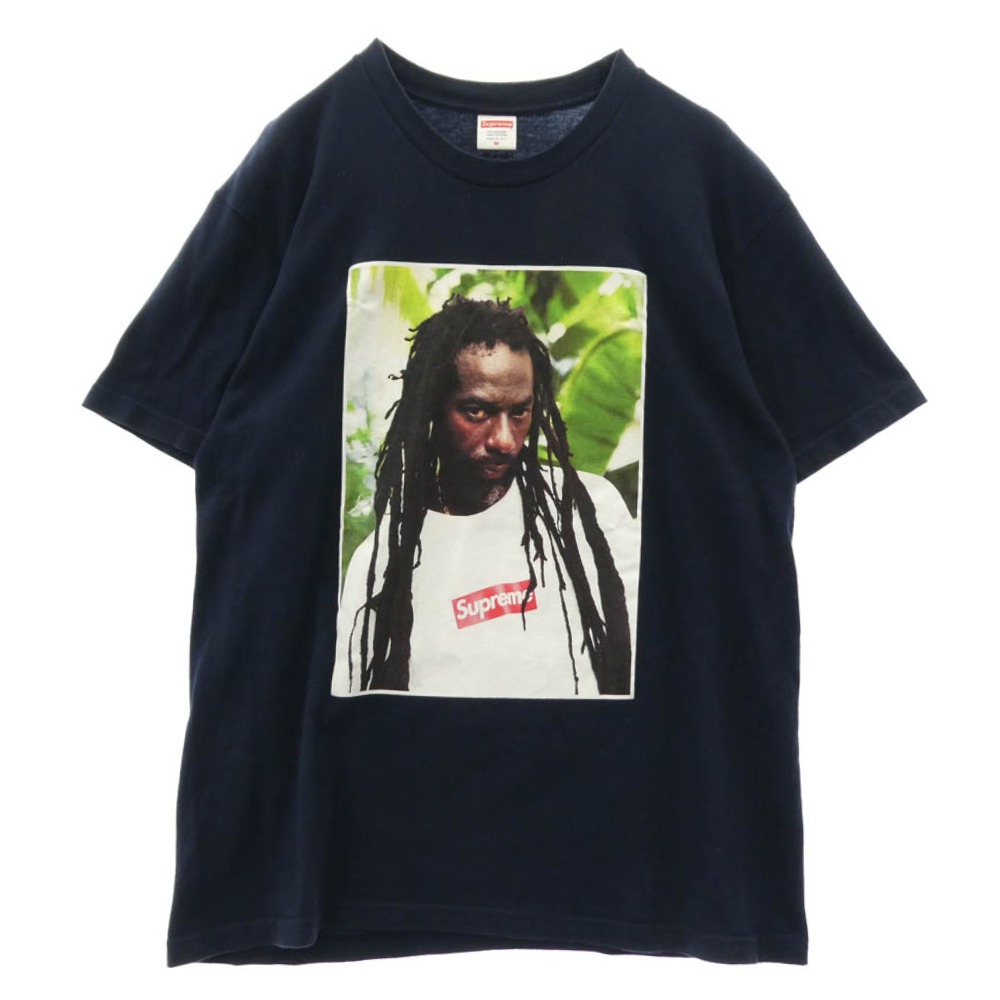 Supreme シュプリーム 19SS Buju Banton Tee ブジュ バントンフォトフロント 刷り上げる プルオーバー 半袖カットソー 米国海軍系 M メンズ【古着】【中古】