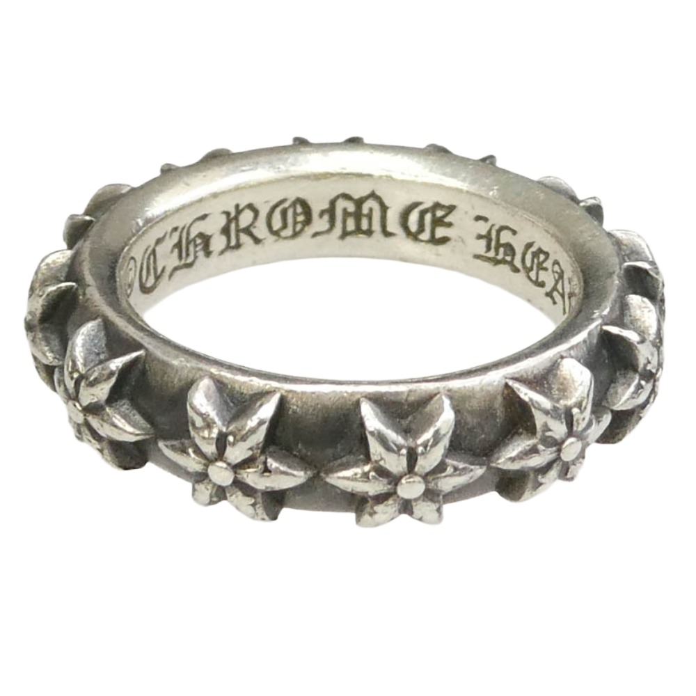 CHROME HEARTS クロムハーツ（正本無） STAR BAND はやりっ子周波数帯域 輪っか しろがね色系 20号  メンズ【中古】