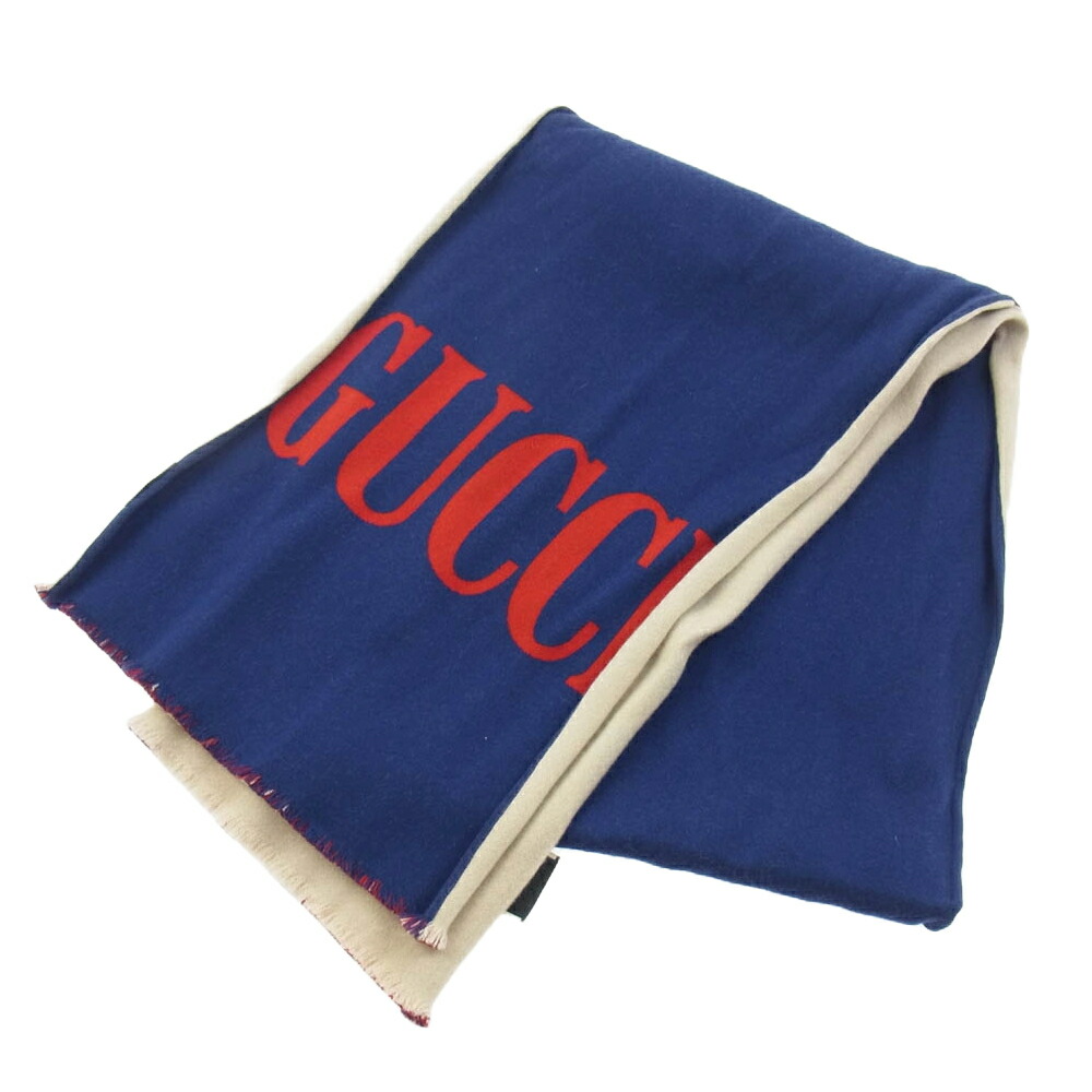 楽天市場】グッチ マフラー Bee ストール 475513 蜂 刺繍 ネイビー