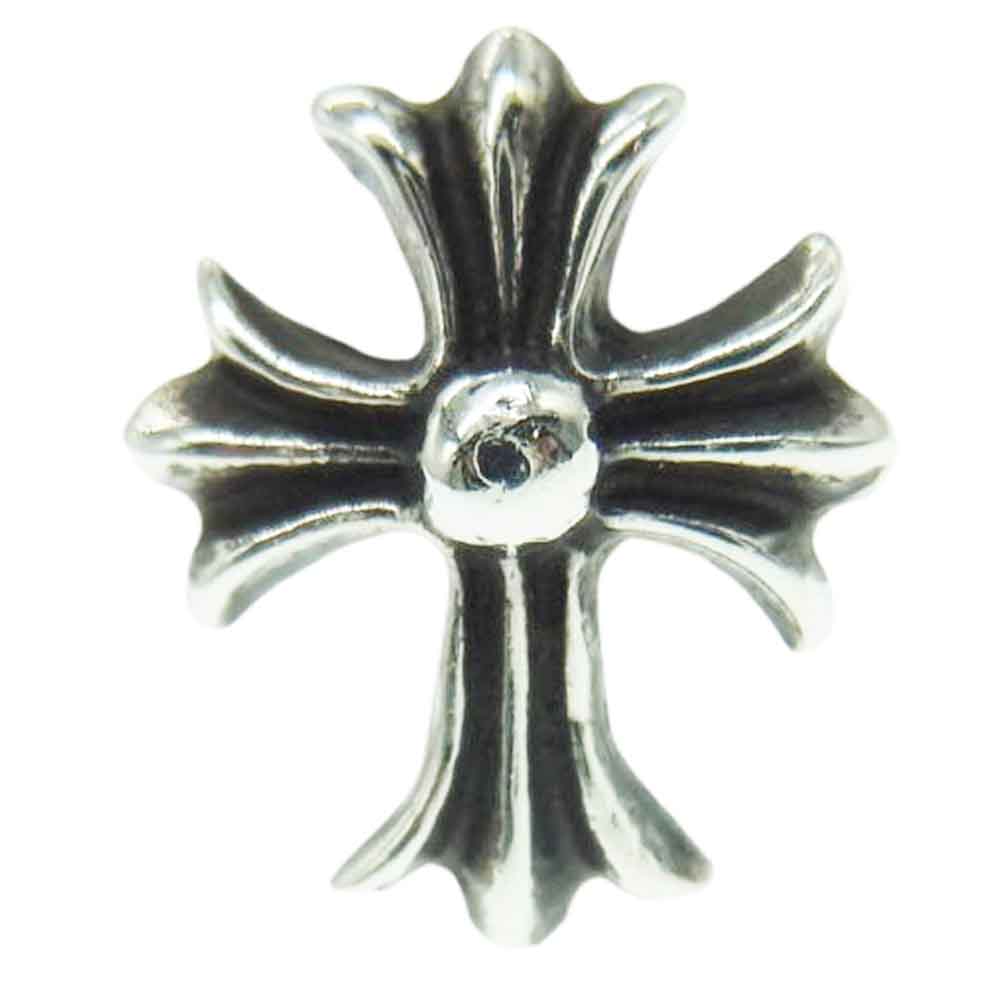 CHROME HEARTS クロムハーツ（藍本無） No2 CH CRS CH CH差し交わす スタッド ピアス しろがね色系  メンズ【中古】