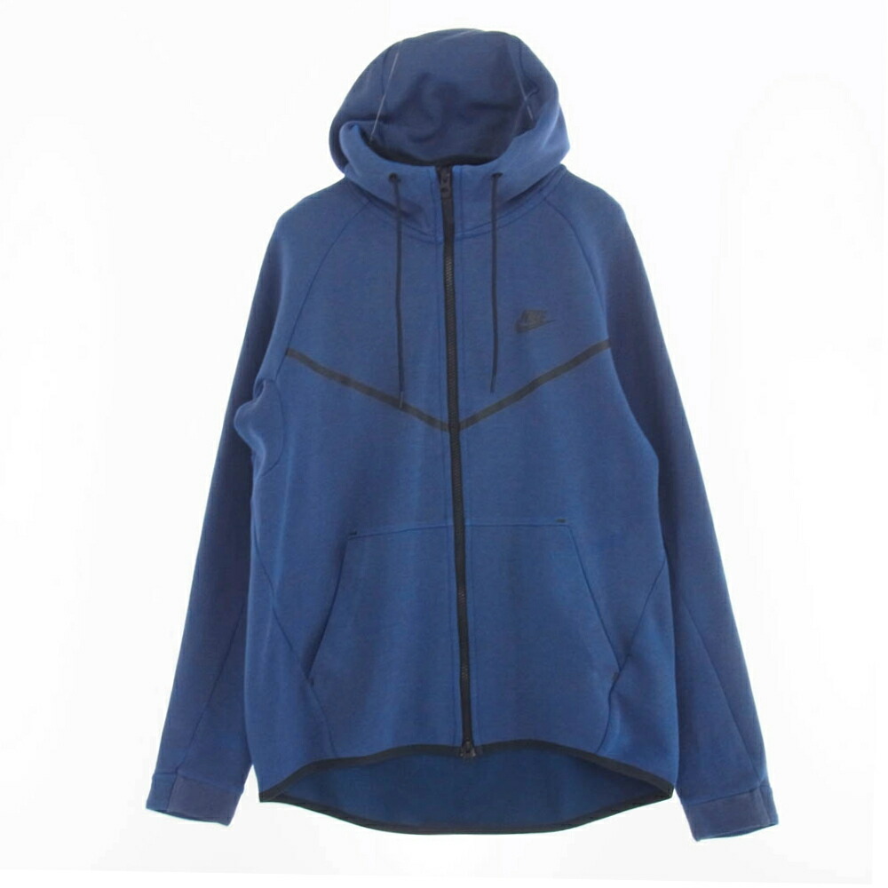 レア【Nike ナイキ】テックフリース フルジップパーカー ブルー Nike Tech フリースパーカー＆ジョガーセット＊ブルー (Nike