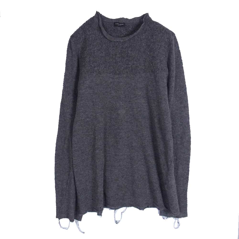COMME des GARCONS HOMME PLUS コムデギャルソンオムプリュス AD1994 PT040010 ヴィンテージプリュス 90s 94年製 ウール縮絨 製品加工 アーカイブ ダメージ ニット セーター グレー系 不明 メンズ【古着】【中古】