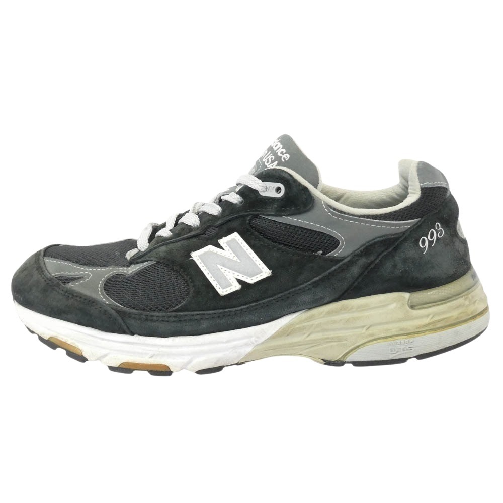 NEW BALANCE ニュー平衡にする MR993 USA製 スニーカー 駈けっくらシューズ 薄墨色系 28.5糎座標軸  メンズ【中古】