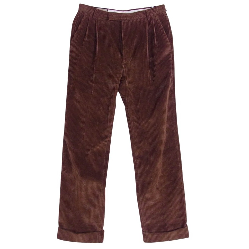 GUCCI グッチ 710545 ZAJYG イタリア製 天鵝絨 コール天 ズボン下 赤銅色系 46  メンズ【古着】【中古】 メンズファッション-ズボン・パンツ