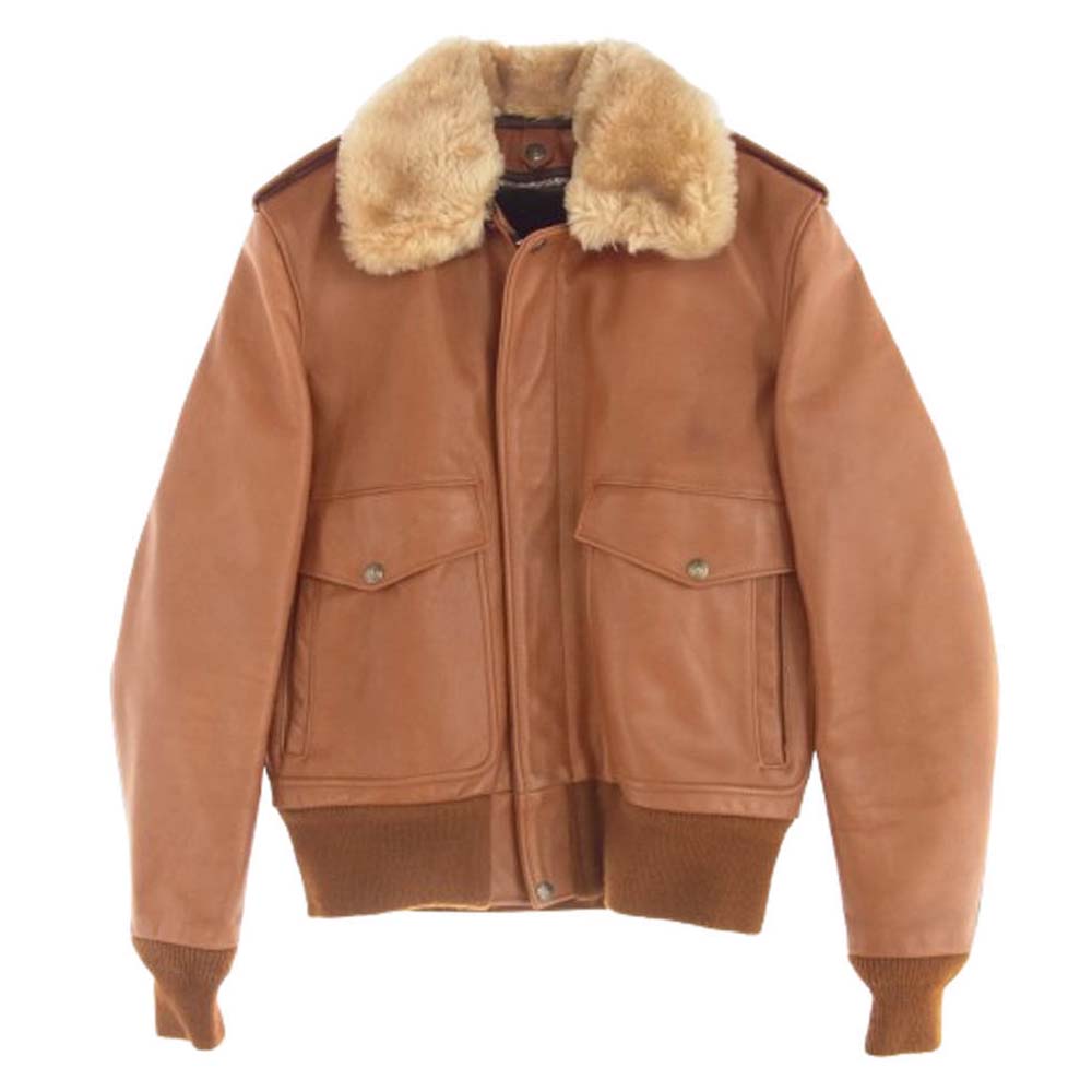 80s~ USA SCHOTT G-1 フライトジャケット レザー ボア 良品 Schott ショット G-1 牛タグ レザー フライトジャケット 濃