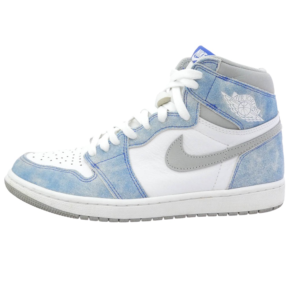 NIKE AIR JORDAN ナイキ ジョーダン 555088-402 Air Jordan 1 High OG Hyper Royal AJ1 エアジョーダン ハイパーロイヤル スニーカー 白いこと系 青碧系 27珊  メンズ【中古】