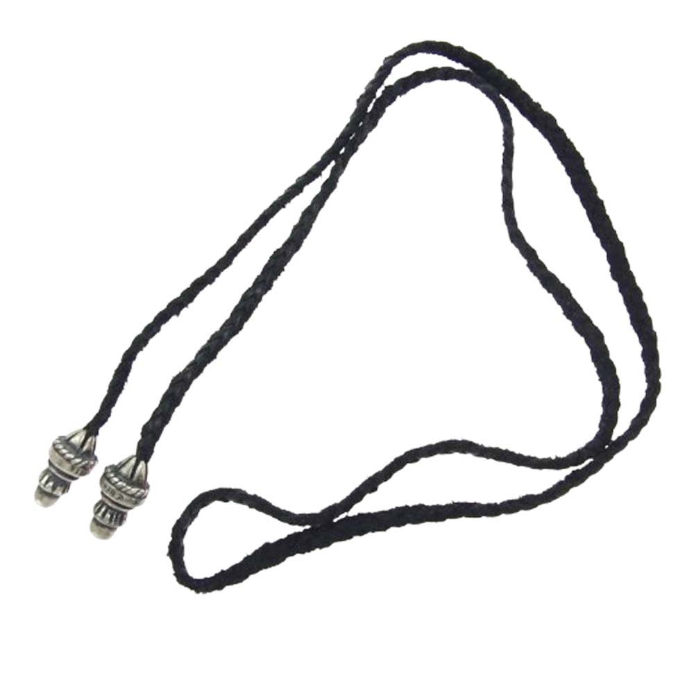 楽天市場】CHROME HEARTS TINY LEATHER BRAID W/SPIKE BOLO TIPS