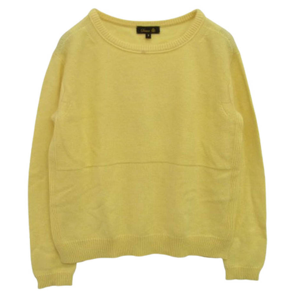 ★美品★Drawerドゥロワー　カシミヤニット セーター　クルーネック　厚手　1 Drawer / ドゥロワー | 18G カシミヤシルクリブクルーネックニット | F