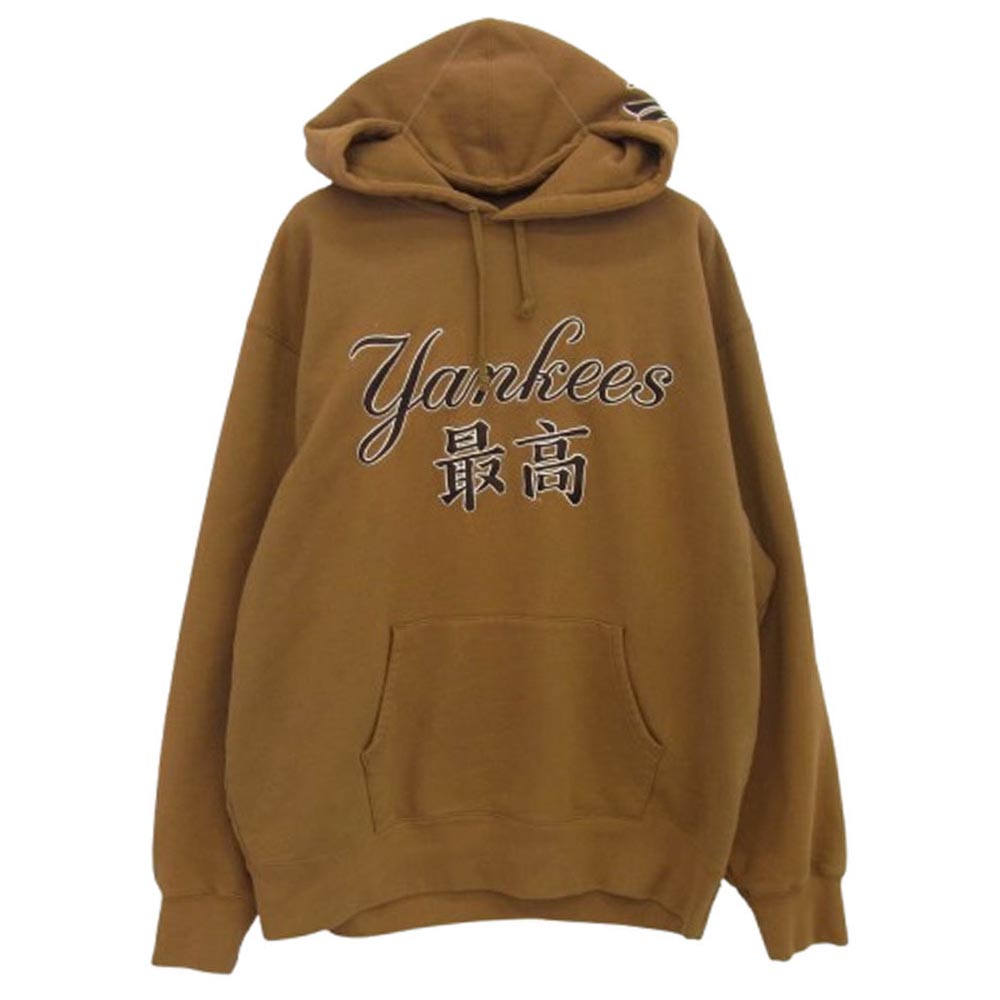 Supreme シュプリーム 22AW × New York Yankees ニューヨーク ヤンキース Kanji Hooded Sweatshirt カンジ フーディー スウェットシャツ プルオーバーパーカー メンズ【古着】【中古】