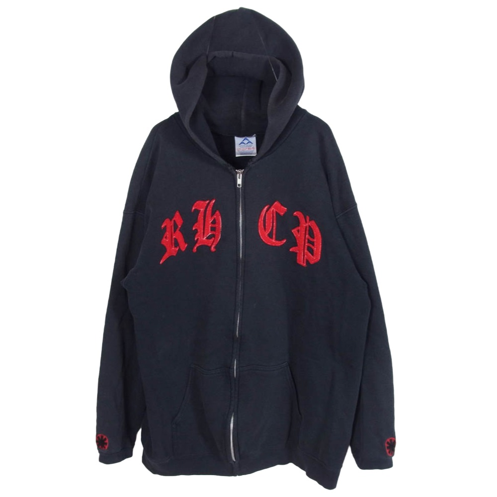 ヴィンテージ VINTAGE 90s 00s RED HOT CHILI PEPPERS RHCP レッドホットチリペッパーズ ジップ パーカー alstyle apparel 黒いこと系 L  メンズ【古着】【中古】