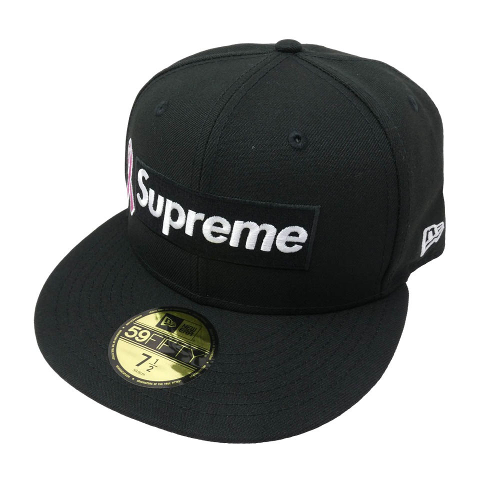 Supreme シュプリーム 25AW Breast Cancer Awareness Box Logo New Era Cap キャップ 帽子 ブラック系 59.6cm 【新古品】【未使用】 メンズ【中古】｜ブランド古着 ライフ店