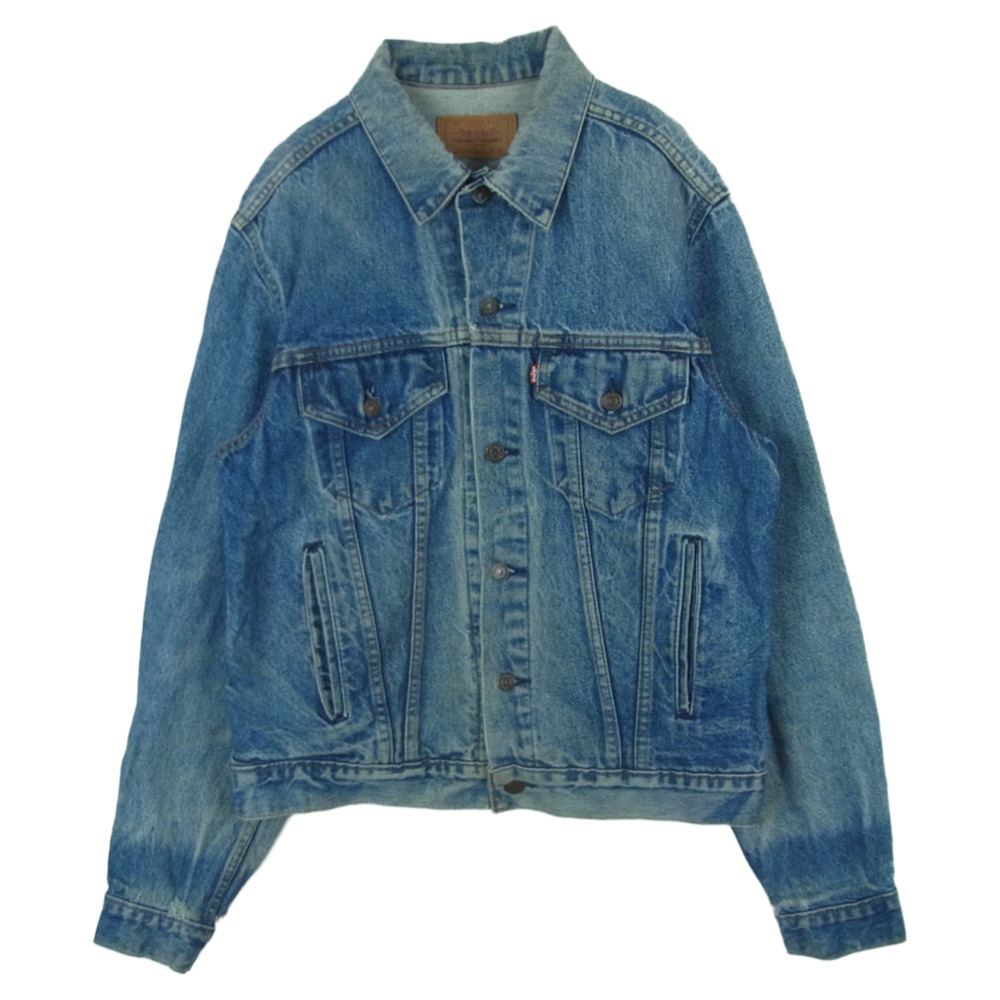 Levi's リーバイス vintage ヴィンテージ 80s 71506 ボタン裏233 デニム トラッカー ジャケット インディゴブルー系 44L メンズ【古着】【中古】