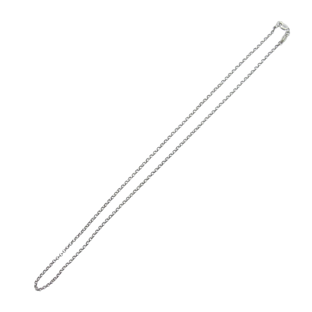 CHROME HEARTS クロムハーツ（原書無） NECKCHAIN R18 ロールチェーン 18inch 18in 首飾り しろがね色系  メンズ【中古】