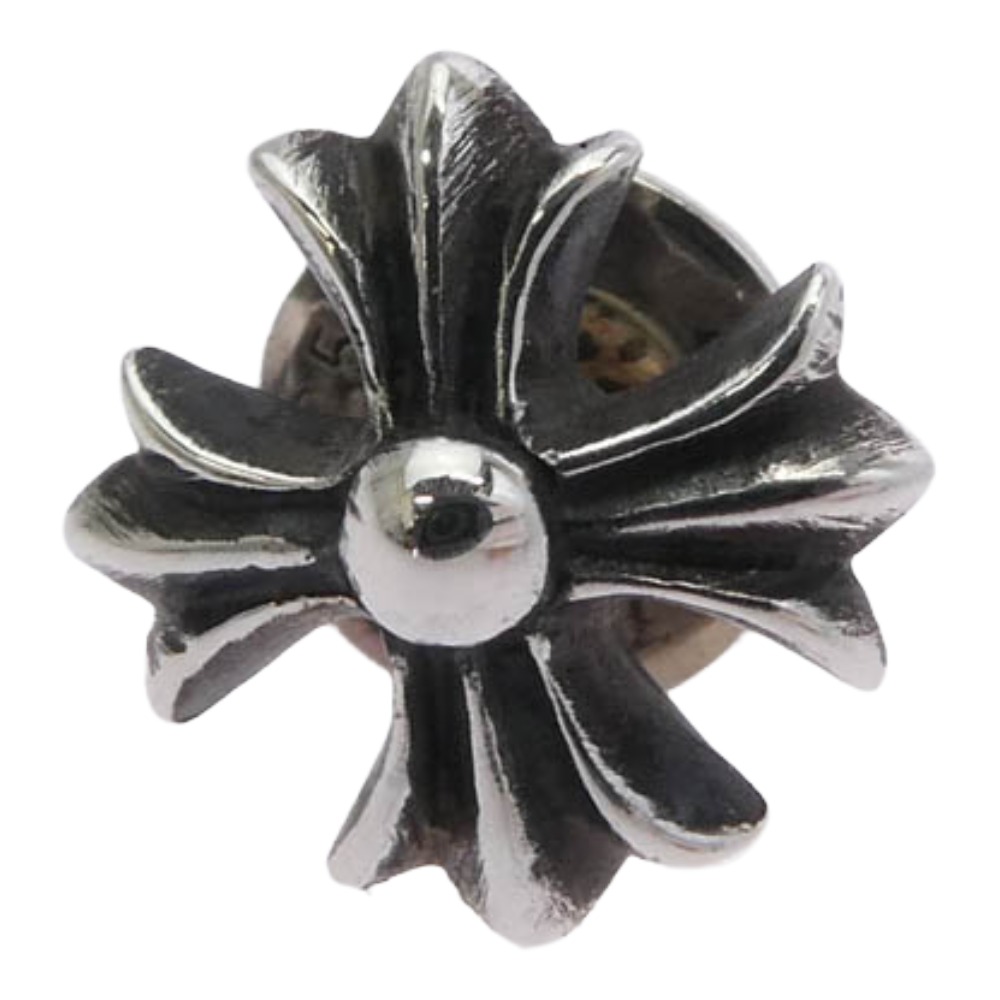 CHROME HEARTS クロムハーツ（原型無） No2 CH PLS CHつけ加える スタッド しろがね色ピアス しろがね色系  メンズ【中古】