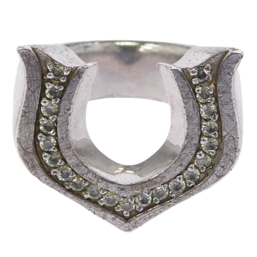 ガーデル GARDEL CLASSIC HORSESHOE RING 古典派音楽 鉄沓 輪っか しろがね色系 約13.5号  メンズ【中古】