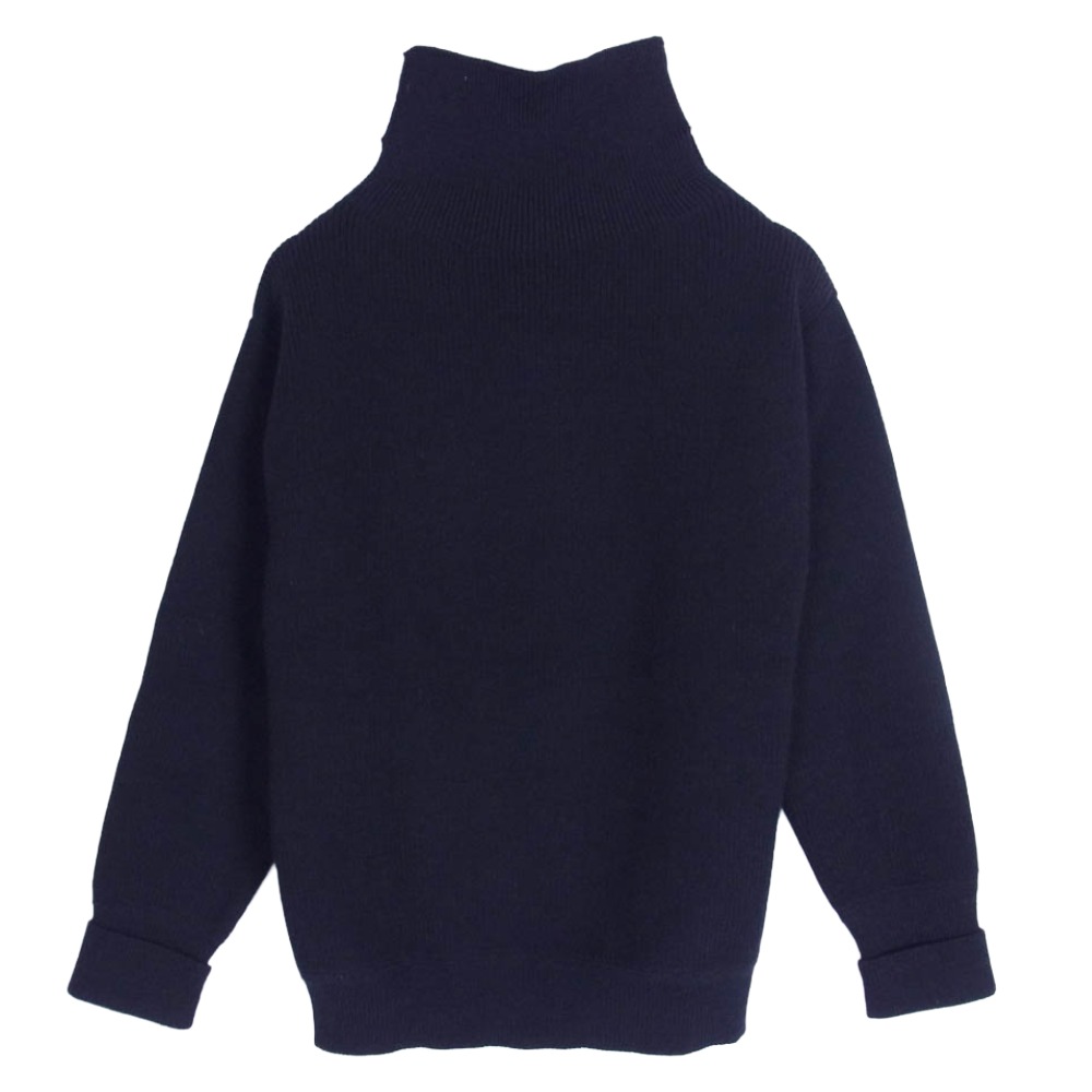 ANDERSEN-ANDERSEN アンデルセンアンデルセン ウール ハイネック ニット セーター ダークネイビー系 XS メンズ【古着】【中古】
