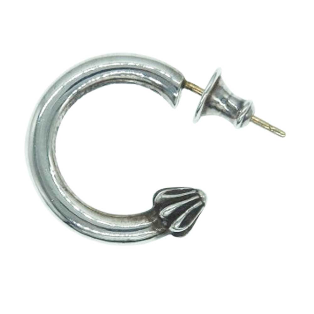 CHROME HEARTS クロムハーツ（原型無） HOOP PLAIN 飾り気のない フープ ピアス  メンズ【中古】