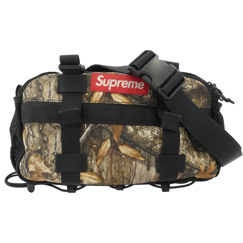 Supreme シュプリーム 19AW Waist Bag Real Tree Camo リアルツリーカモ ウエスト ショルダー ボディ バッグ カーキ系 メンズ【中古】|ブランド古着 ライフ店