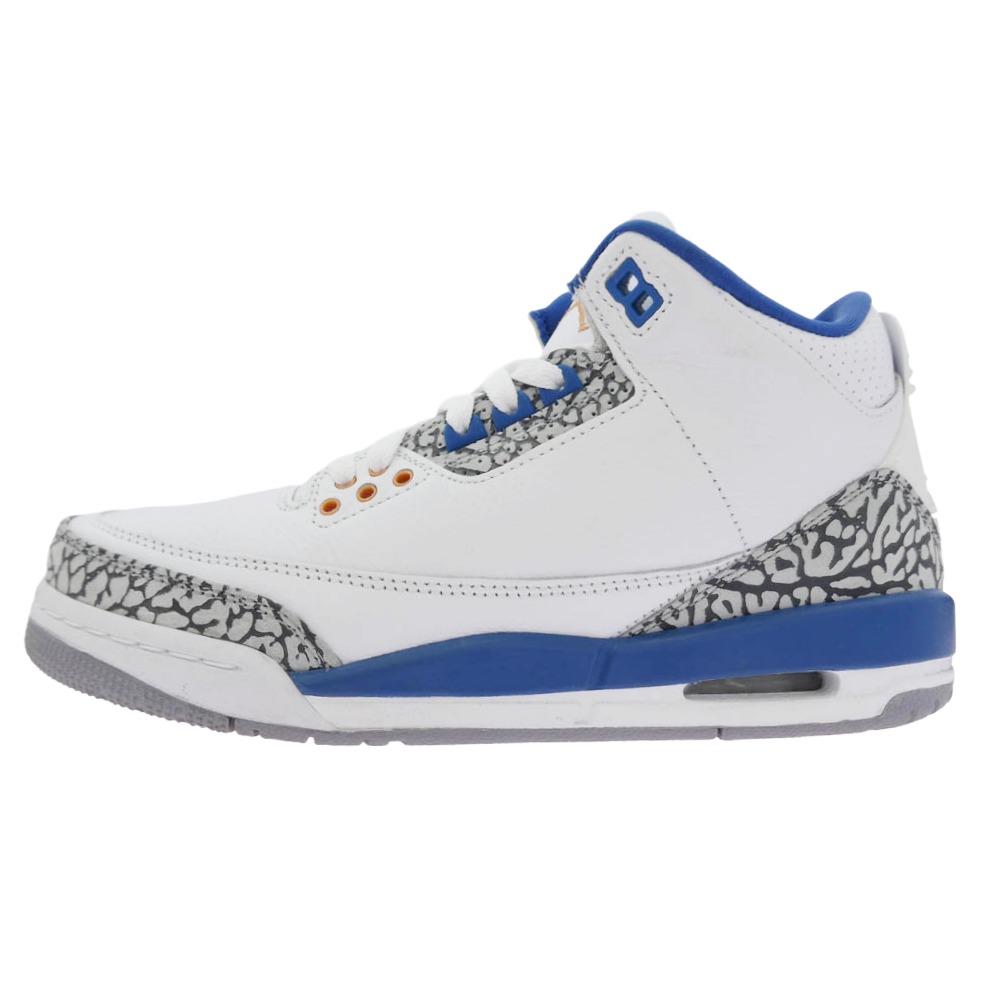 NIKE ナイキ 23SS DM0967-148 GS Air Jordan 3 Retro True Blue and Copper  GS エアジョーダン3 レトロ トゥルーブルー アンド コッパー スニーカー 白いこと系 青碧系 25糎  メンズ【中古】