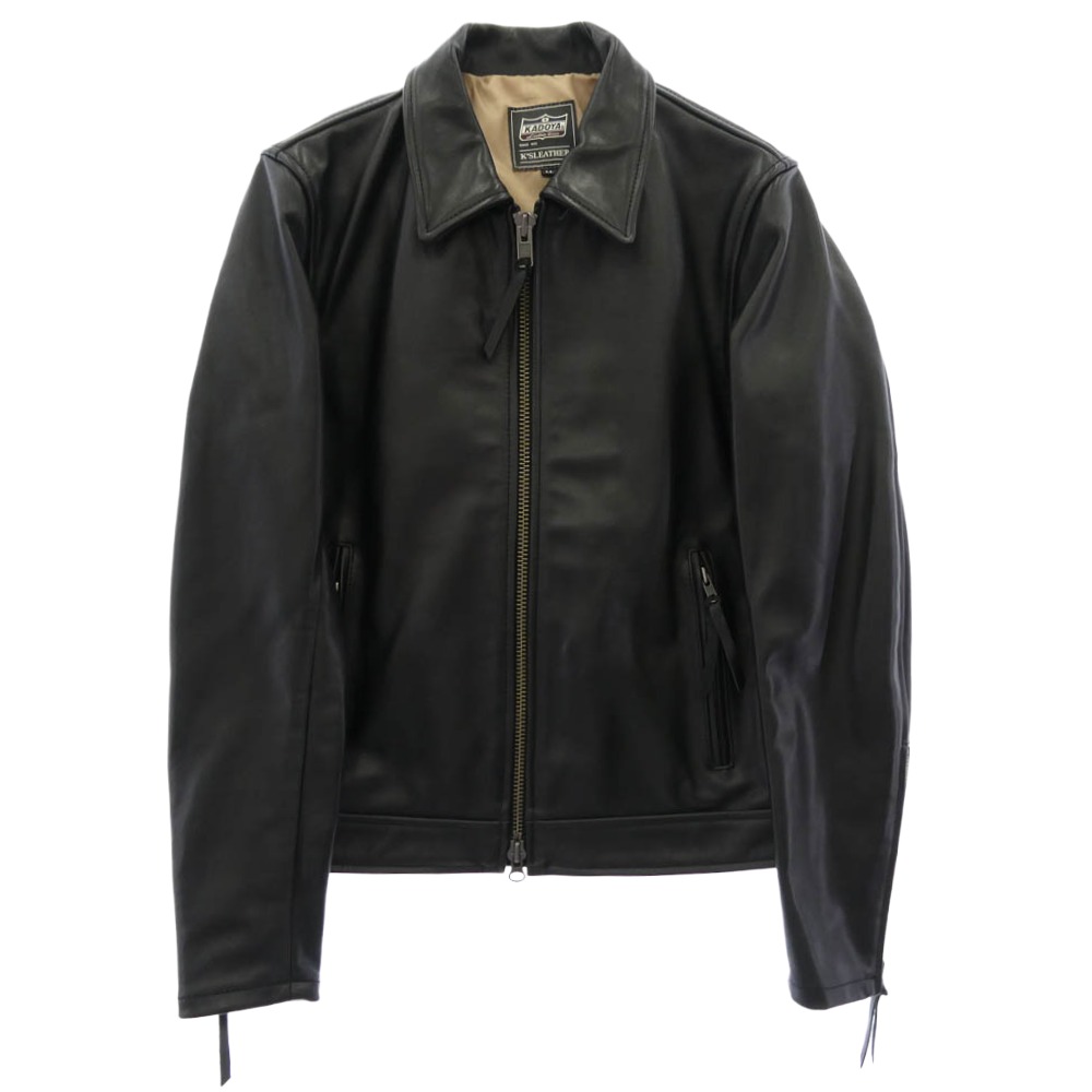 KADOYA カドヤ LHSTCR シングル ライダース レザー ジャケット ブラック系 XL メンズ【古着】【中古】｜ブランド古着 ライフ店