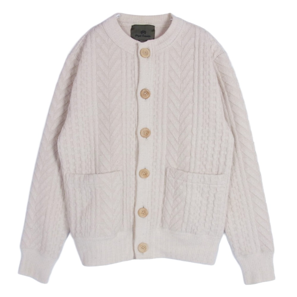 Nigel Cabourn ナイジェルケーボン 80330020006 クルーネック ニット カーディガン ベージュ系 44 メンズ【古着】【中古】|ブランド古着 ライフ店