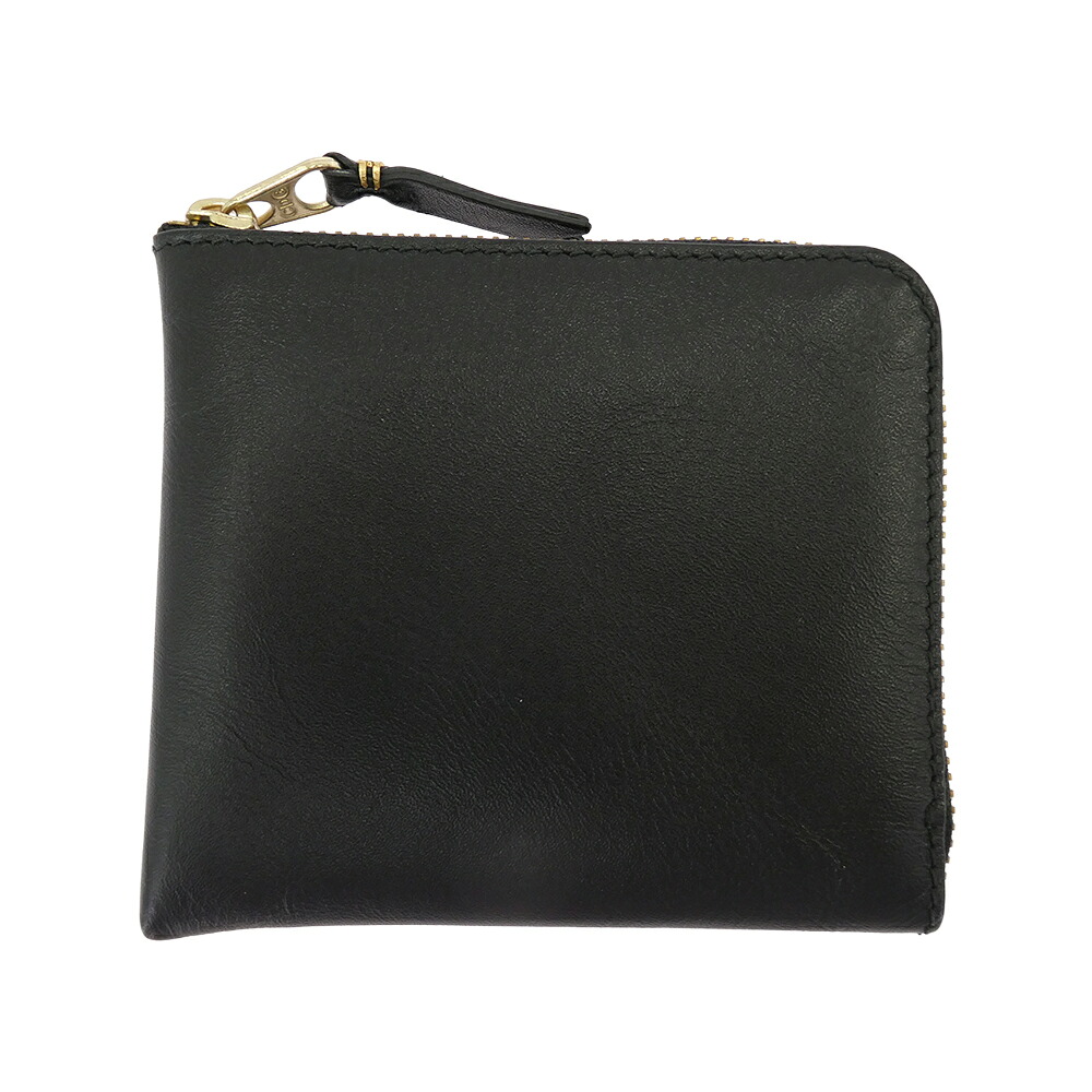 COMME des GARCONS コムデギャルソン SA3100 CDG WALLET Classic Leather Line クラシックレザー L字ファスナー コンパクトウォレット 財布 ブラック系 メンズ【中古】｜ブランド古着 ライフ店