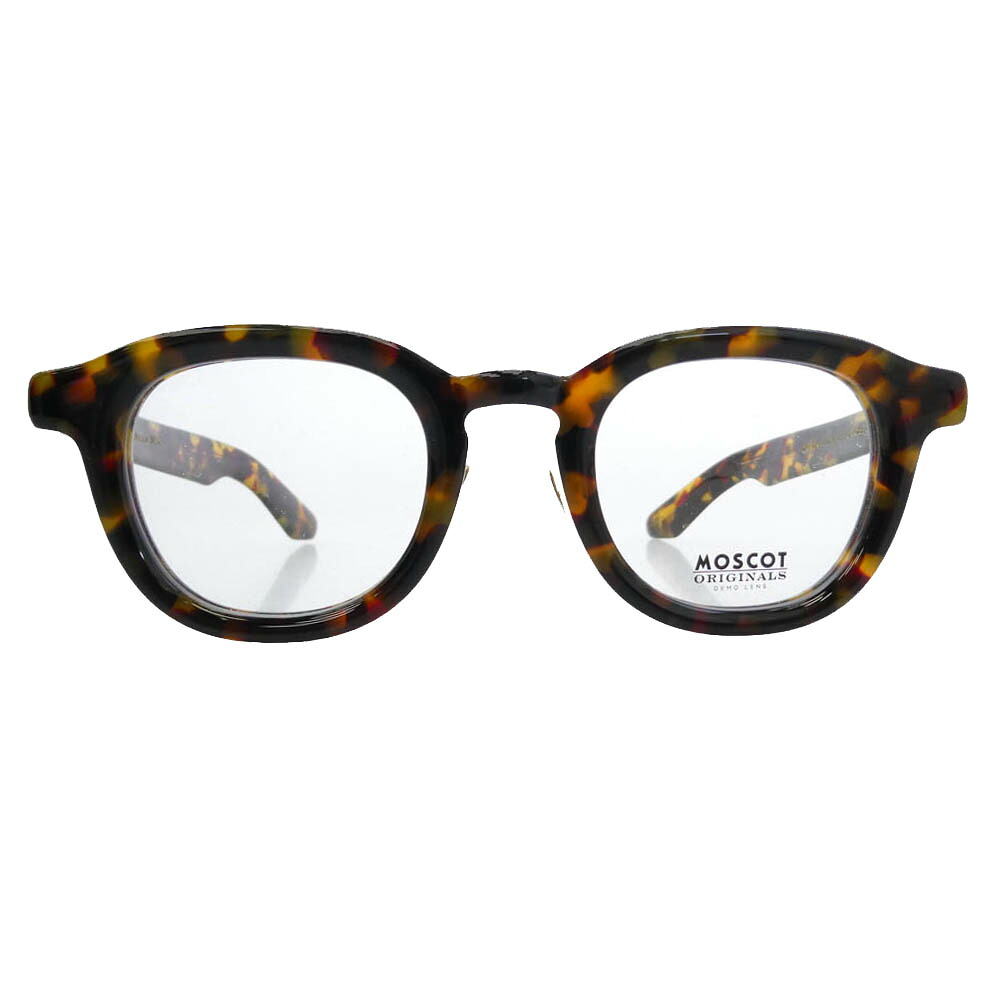 MOSCOT モスコット DAHVEN Tortoise JPN LTD 15 ダーヴェン ジャパンリミテッド 15 メガネ 眼鏡 赤銅色系 せつ然たる系 47□24-151【美品】 メンズ【中古】