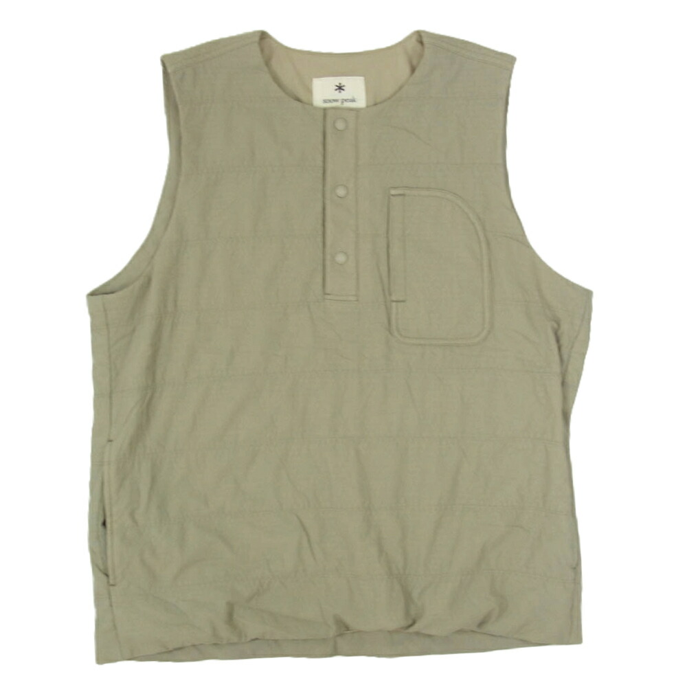 snow peak relume インサレーションベスト　サイズL SNOWPEAK / スノーピーク 別注 Nylon Tussah VEST（ベスト