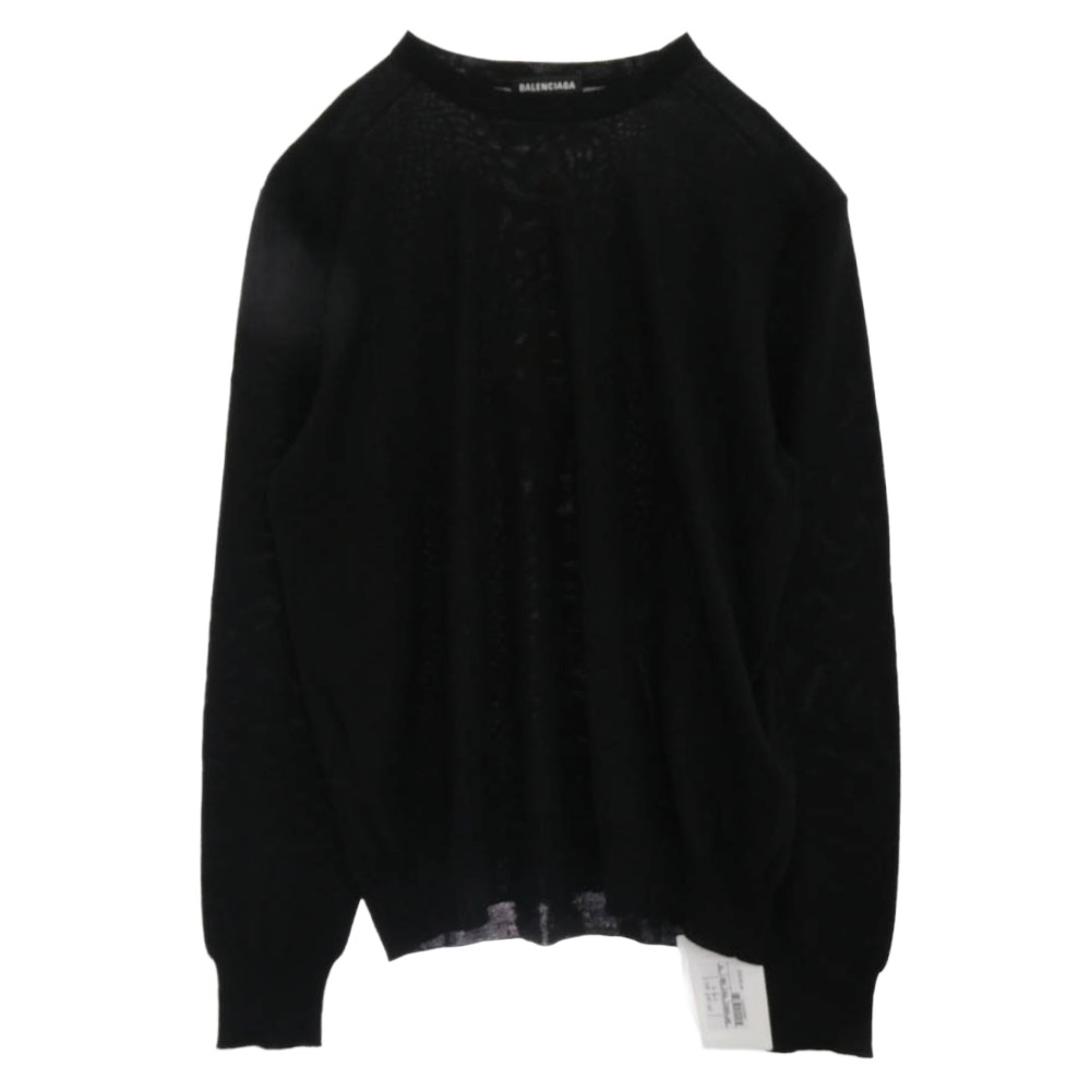 【美品】BALENCIAGA ロゴニットセーター ブラック 楽天市場】【バレンシアガ】Balenciaga ロゴニット セーター 581027