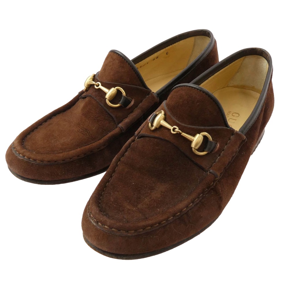 楽天市場】GUCCI グッチ 100 0255 ビットローファー 37C ダーク