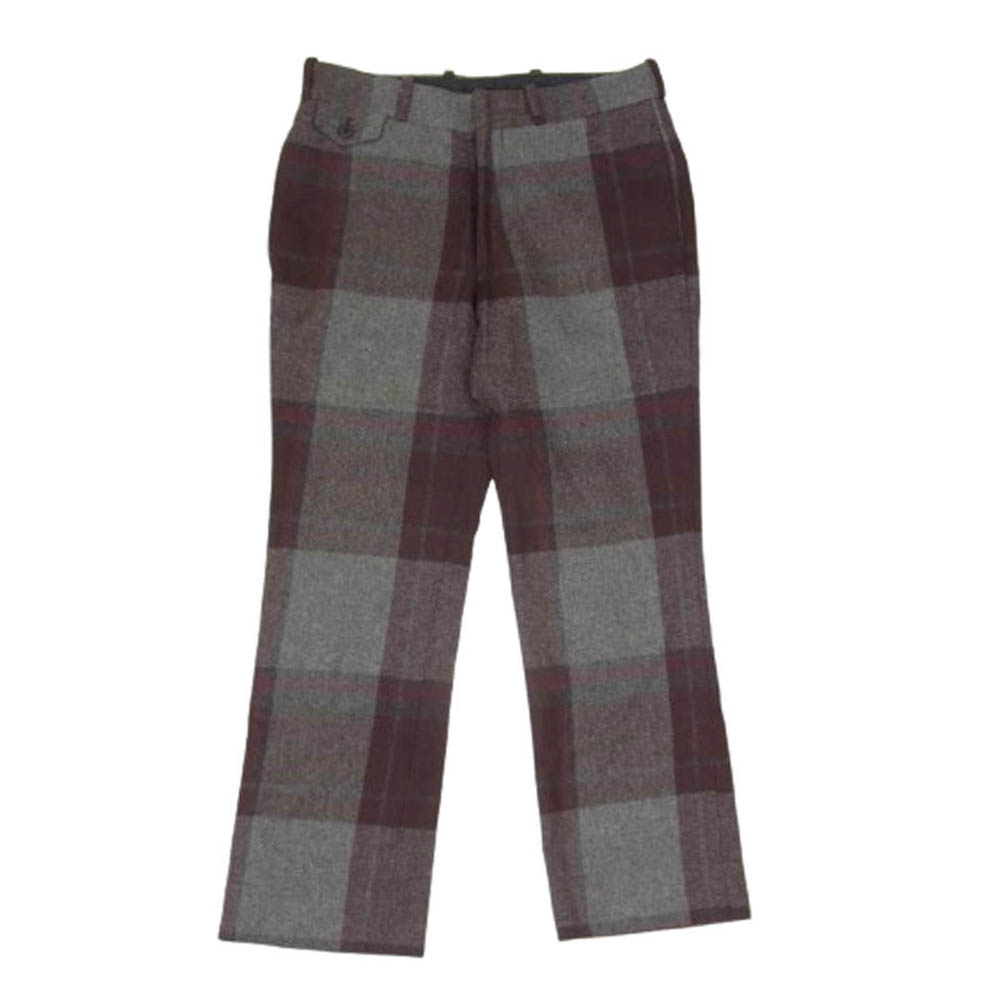 N.HOOLYWOOD エヌハリウッド 91606 ウール ナイロン チェック スラックス パンツ マルチカラー系 36 メンズ【古着】【中古】