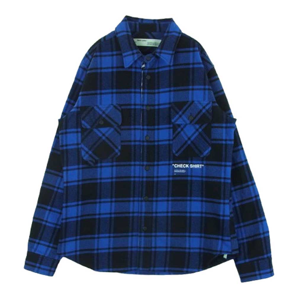 【美品】Off-White チェックシャツ Off-White - OFF-WHITE チェックシャツジャケット/レッド男女