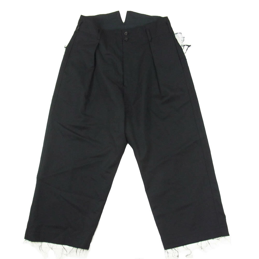 sulvam サルバム SQ-P50-100 Classic pants 羊毛 広広とした 古典派音楽 スラックス ズボン下 黒いこと系 M  メンズ【古着】【中古】