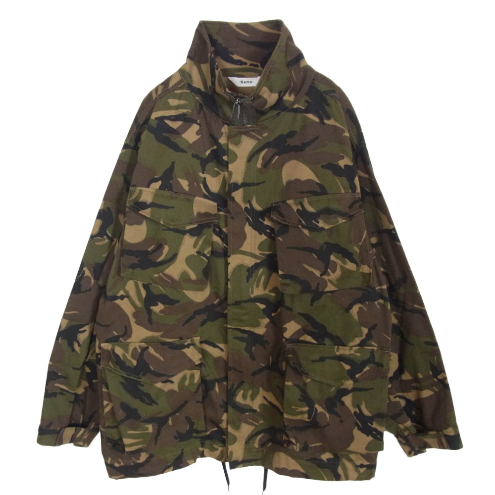 ネーム Name. 22SS NMJK-22SS-001 CAMOUFLAGE COMBAT JACKET カモフラージュ コンバット ミリタリー ジャケット カーキ系 3 メンズ【古着】【中古】