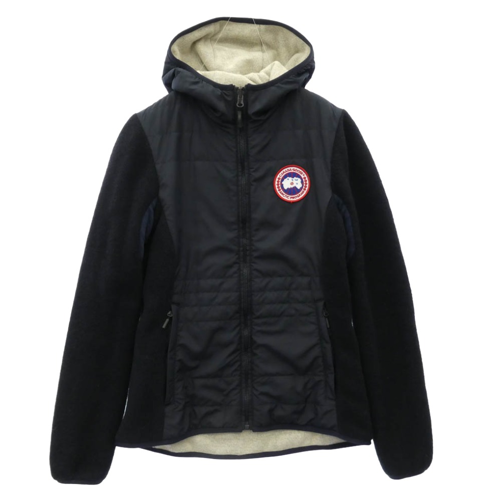 CANADA GOOSE カナダグース 6999L サザビーリーグタグ Capilano カピラノ フリース うつり変わり リヴァーシブル 上衣 ダークネイビー系 XS レディース【古着】【中古】