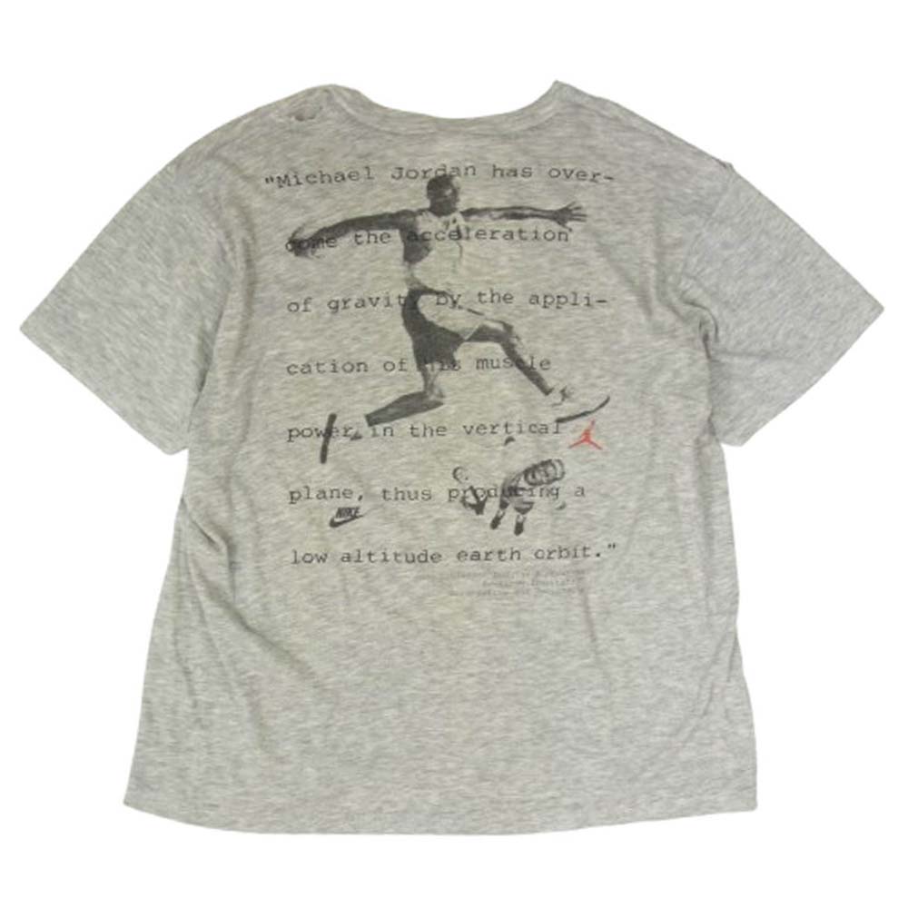 NIKE ナイキ 90s 銀タグ カナダ製 スパイクリー ジョーダン プリント Tシャツ グレー系 L/G メンズ【古着】【中古】