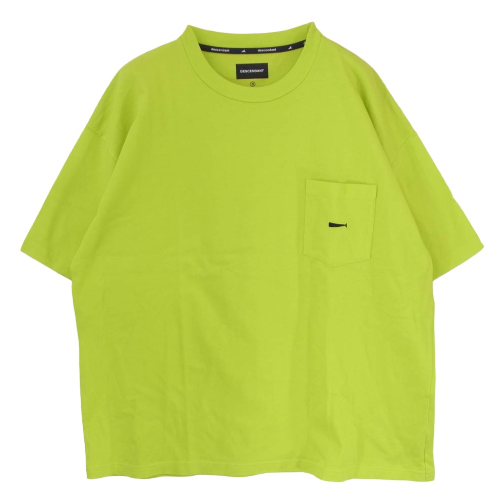 DESCENDANT ディセンダント CACHALOT ORGANIC COTTON CROP SS カシャロット オーガニック コットン クロップ 半袖 Tシャツ カットソー イエロー系 3 メンズ【古着】【中古】