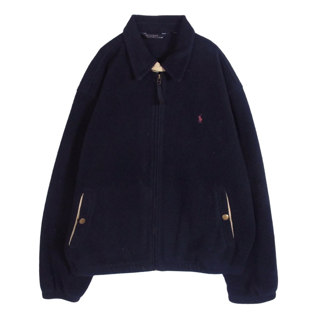 POLO RALPH LAUREN ポロ・ラルフローレン フリース スウィングトップ 上衣 米国海軍系 XL  メンズ【古着】【中古】