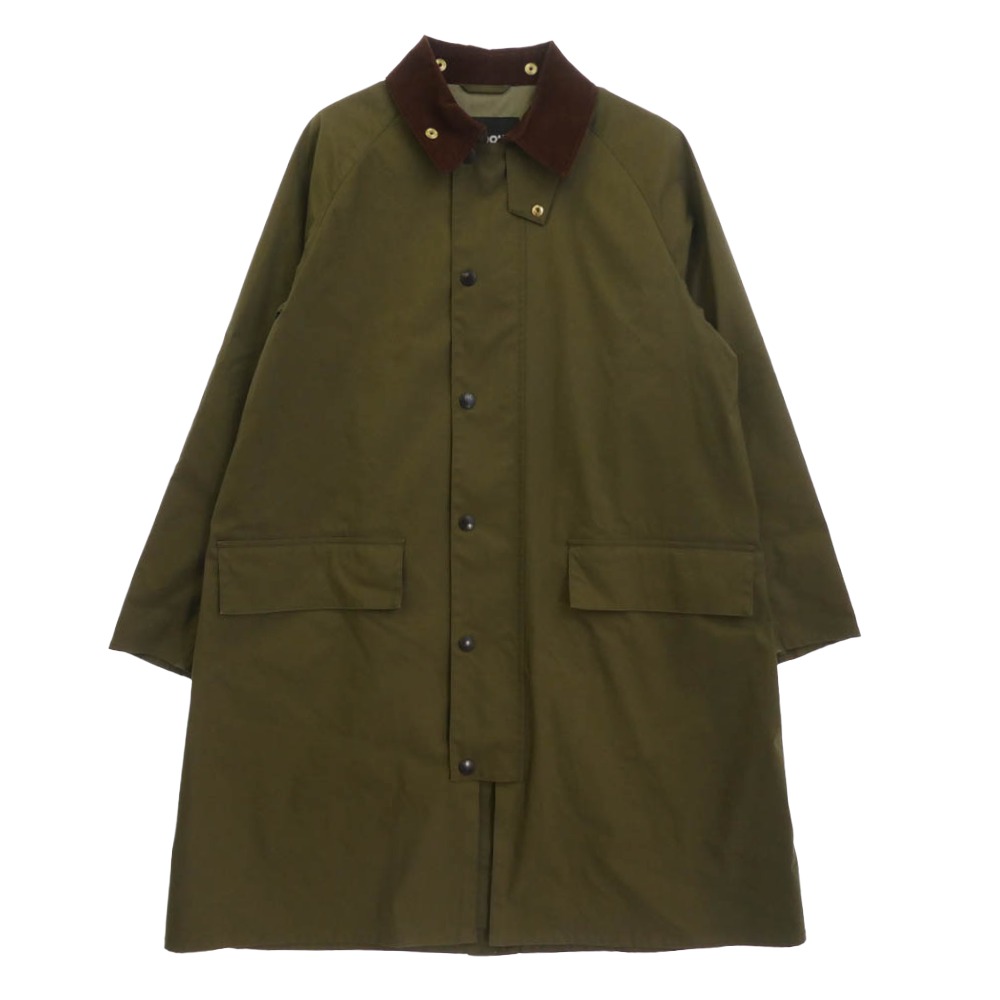 Barbour バブアー 231MCAS064 OVERSIZED BURGHLEY オーバーサイズド バーレイ コート ジャケット カーキ系 40 メンズ【古着】【中古】|ブランド古着 ライフ店