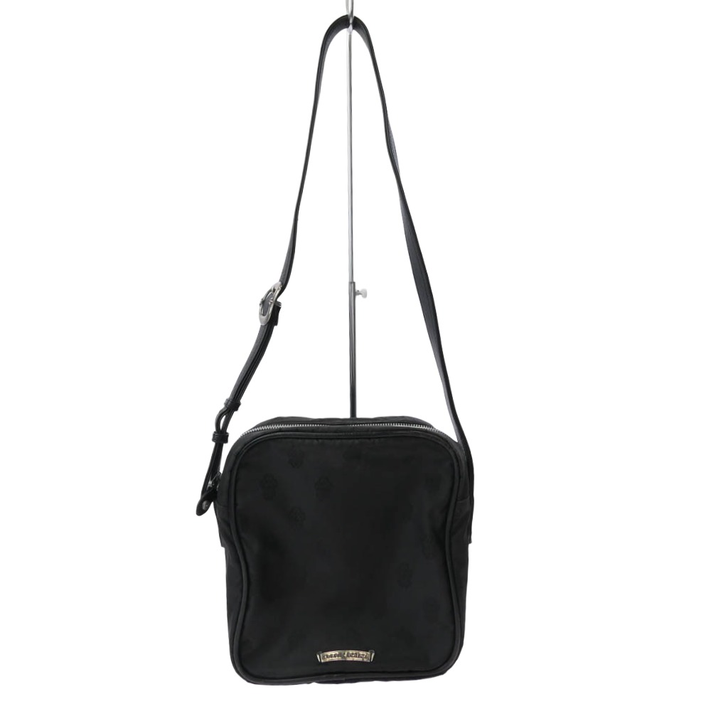 CHROME HEARTS クロムハーツ(原本無) ホースシュージップ ナイロン ガンスリンガー ショルダーバッグ ブラック系 メンズ【中古】